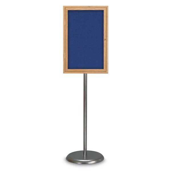 Corkboard, Double Door, Radius Frame, 48x36", Black/Medium Gray